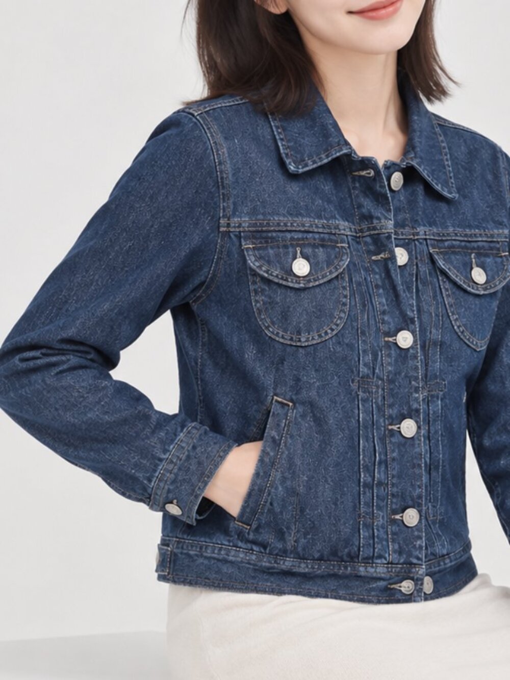 Style & Co Jeans Denim Jacket Medium Wash Size M